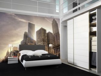 Foto papel de parede no interior do quarto: 205+ (Foto) Belas ideias para criar conforto