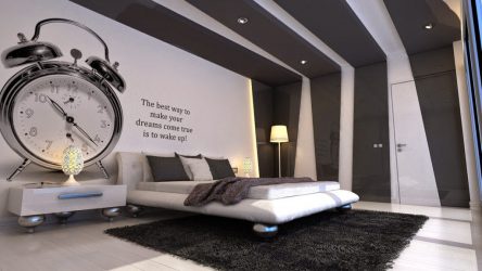 Foto papel de parede no interior do quarto: 205+ (Foto) Belas ideias para criar conforto