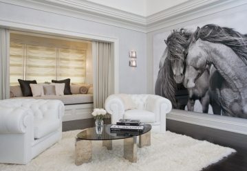 Foto papel de parede no interior do quarto: 205+ (Foto) Belas ideias para criar conforto
