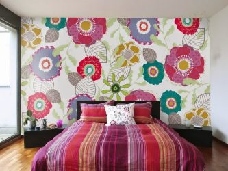 Foto papel de parede no interior do quarto: 205+ (Foto) Belas ideias para criar conforto