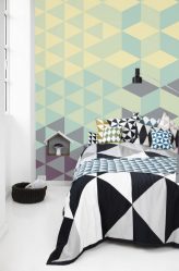 Foto papel de parede no interior do quarto: 205+ (Foto) Belas ideias para criar conforto