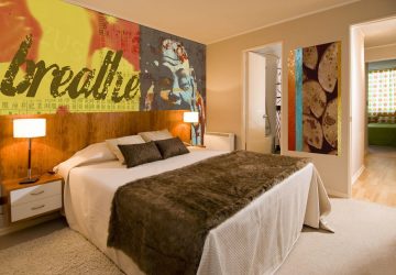 Foto papel de parede no interior do quarto: 205+ (Foto) Belas ideias para criar conforto