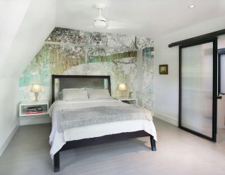 Foto papel de parede no interior do quarto: 205+ (Foto) Belas ideias para criar conforto