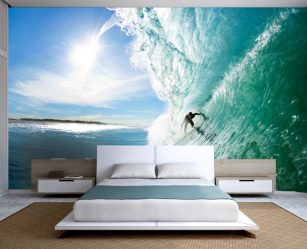 Foto papel de parede no interior do quarto: 205+ (Foto) Belas ideias para criar conforto