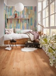 Foto papel de parede no interior do quarto: 205+ (Foto) Belas ideias para criar conforto