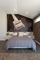 Foto papel de parede no interior do quarto: 205+ (Foto) Belas ideias para criar conforto