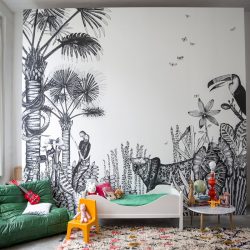 Foto papel de parede no interior do quarto: 205+ (Foto) Belas ideias para criar conforto