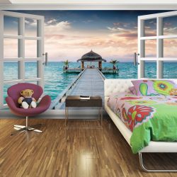Foto papel de parede no interior do quarto: 205+ (Foto) Belas ideias para criar conforto