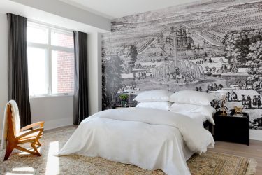 Foto papel de parede no interior do quarto: 205+ (Foto) Belas ideias para criar conforto