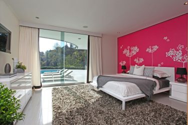 Foto papel de parede no interior do quarto: 205+ (Foto) Belas ideias para criar conforto