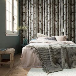 Foto papel de parede no interior do quarto: 205+ (Foto) Belas ideias para criar conforto