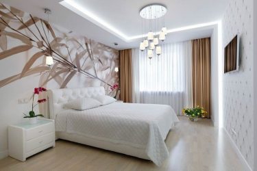 Foto papel de parede no interior do quarto: 205+ (Foto) Belas ideias para criar conforto
