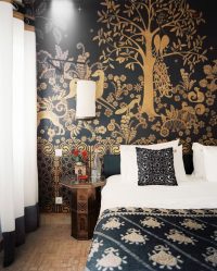 Foto papel de parede no interior do quarto: 205+ (Foto) Belas ideias para criar conforto