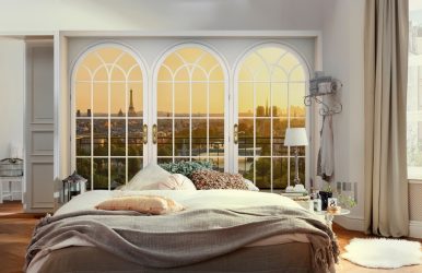 Foto papel de parede no interior do quarto: 205+ (Foto) Belas ideias para criar conforto