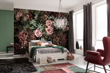Foto papel de parede no interior do quarto: 205+ (Foto) Belas ideias para criar conforto