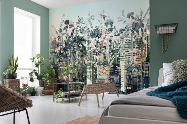 Foto papel de parede no interior do quarto: 205+ (Foto) Belas ideias para criar conforto