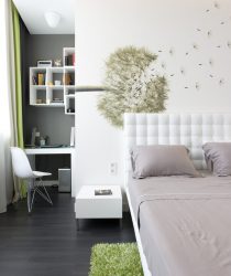 Foto papel de parede no interior do quarto: 205+ (Foto) Belas ideias para criar conforto