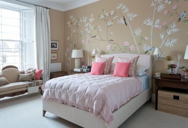 Foto papel de parede no interior do quarto: 205+ (Foto) Belas ideias para criar conforto