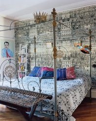 Foto papel de parede no interior do quarto: 205+ (Foto) Belas ideias para criar conforto
