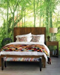 Foto papel de parede no interior do quarto: 205+ (Foto) Belas ideias para criar conforto