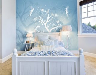 Foto papel de parede no interior do quarto: 205+ (Foto) Belas ideias para criar conforto