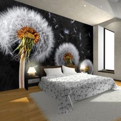 Foto papel de parede no interior do quarto: 205+ (Foto) Belas ideias para criar conforto