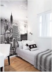 Foto papel de parede no interior do quarto: 205+ (Foto) Belas ideias para criar conforto