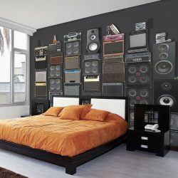 Foto papel de parede no interior do quarto: 205+ (Foto) Belas ideias para criar conforto