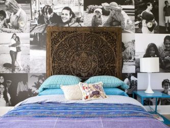 Foto papel de parede no interior do quarto: 205+ (Foto) Belas ideias para criar conforto