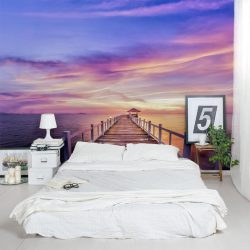 Foto papel de parede no interior do quarto: 205+ (Foto) Belas ideias para criar conforto