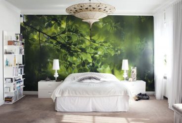 Foto papel de parede no interior do quarto: 205+ (Foto) Belas ideias para criar conforto
