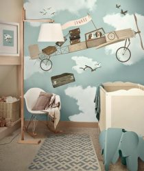 Foto papel de parede no interior do quarto: 205+ (Foto) Belas ideias para criar conforto