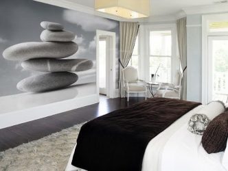 Foto papel de parede no interior do quarto: 205+ (Foto) Belas ideias para criar conforto
