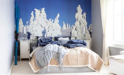 Foto papel de parede no interior do quarto: 205+ (Foto) Belas ideias para criar conforto
