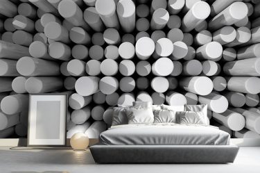 Foto papel de parede no interior do quarto: 205+ (Foto) Belas ideias para criar conforto