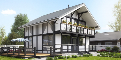 Belos frontões de casas: acabamento e chapeamento. Como fazer melhor? (Mais de 150 fotos)