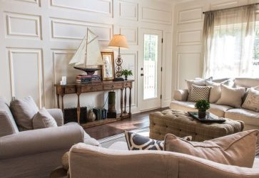 O interior da sala de estar no estilo da Provence - o charme da França em sua casa (mais de 170 fotos)