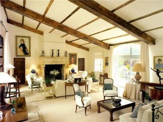 O interior da sala de estar no estilo da Provence - o charme da França em sua casa (mais de 170 fotos)
