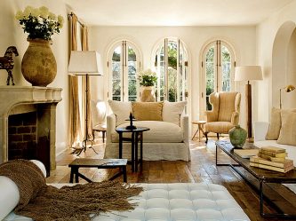 O interior da sala de estar no estilo da Provence - o charme da França em sua casa (mais de 170 fotos)