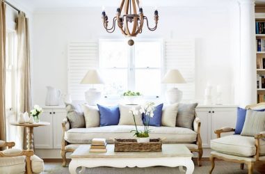 O interior da sala de estar no estilo da Provence - o charme da França em sua casa (mais de 170 fotos)