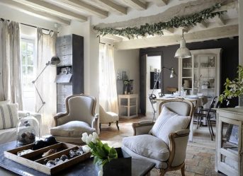 O interior da sala de estar no estilo da Provence - o charme da França em sua casa (mais de 170 fotos)