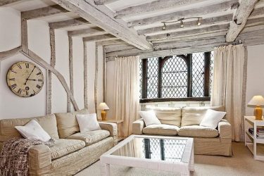 O interior da sala de estar no estilo da Provence - o charme da França em sua casa (mais de 170 fotos)