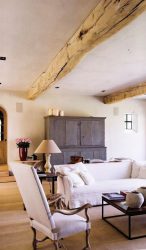 O interior da sala de estar no estilo da Provence - o charme da França em sua casa (mais de 170 fotos)