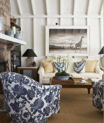 O interior da sala de estar no estilo da Provence - o charme da França em sua casa (mais de 170 fotos)