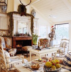 O interior da sala de estar no estilo da Provence - o charme da França em sua casa (mais de 170 fotos)