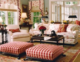O interior da sala de estar no estilo da Provence - o charme da França em sua casa (mais de 170 fotos)