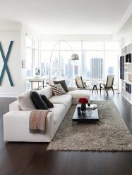 O design da sala de estar na cor da neve branca - criando obras-primas de elite 135+ Fotos de soluções de estilo real no interior