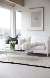 O design da sala de estar na cor da neve branca - criando obras-primas de elite 135+ Fotos de soluções de estilo real no interior