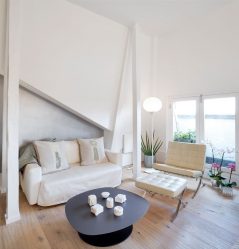 O design da sala de estar na cor da neve branca - criando obras-primas de elite 135+ Fotos de soluções de estilo real no interior