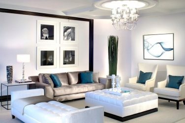 O design da sala de estar na cor da neve branca - criando obras-primas de elite 135+ Fotos de soluções de estilo real no interior